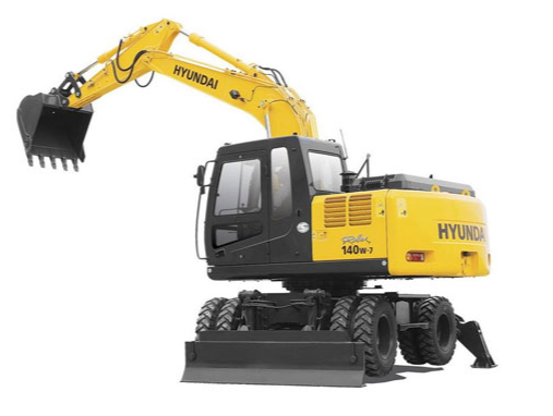 Колесный экскаватор hyundai R140W-7