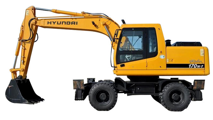 Колесный экскаватор hyundai  R170W-7